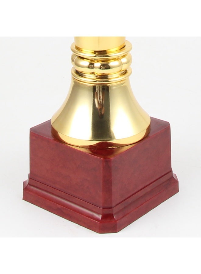 Deluxe gold football championship trophy with built-in football and sturdy base - perfect prize for sports competitions and school events (multi-colored) - Image 3
